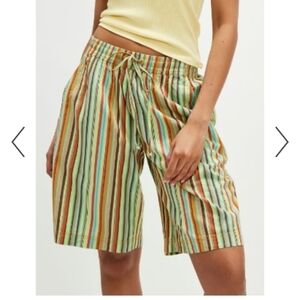 Free People Multicolor Striped Women's Shorts
